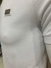 Teeshirt Karl en blanc col rond