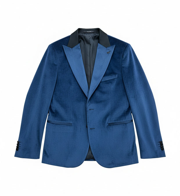 Veste en velours UNGARO bleu