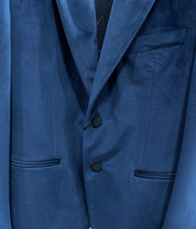 Veste en velours UNGARO bleu