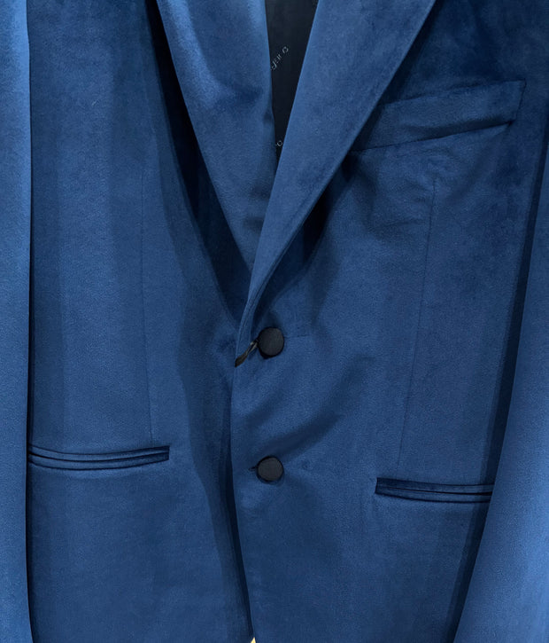 Veste en velours UNGARO bleu