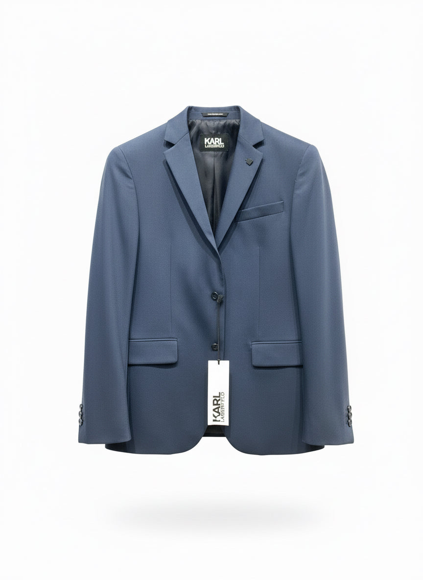 Blazer Sculptural Lagerfeld Taille 44 (2XL) Violet - Occasion Très Bon état, Style Smoking élégant