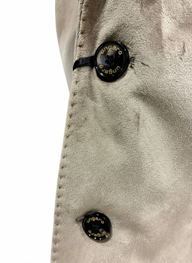 Veste en velours UNGARO beige