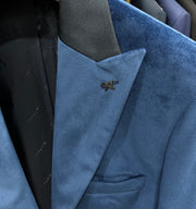 Veste en velours UNGARO bleu