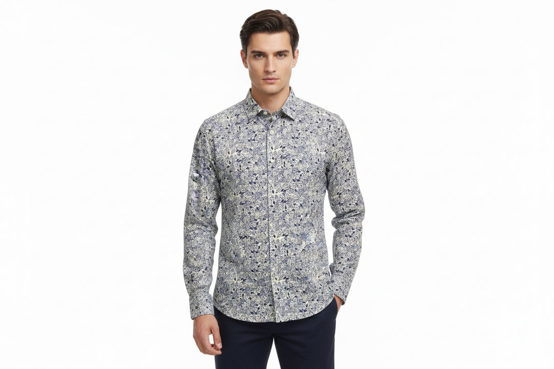 Chemise Ungaro Manches Courtes - Coton Violet Pourpre - Taille M (39/40) - Neuve