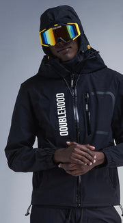 Masque DOUBLE HOOD NOIR JAUNE ME22