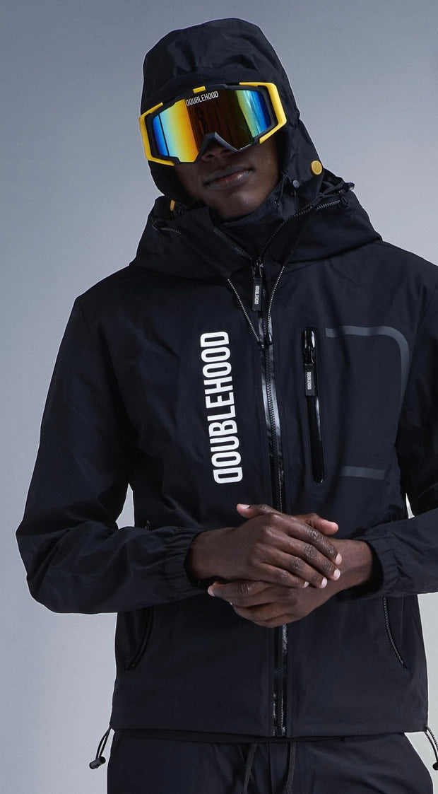 Masque DOUBLE HOOD NOIR JAUNE ME22