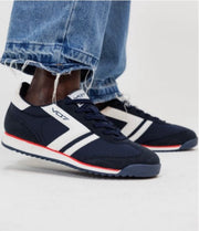 BASKET V07 marine et blanc