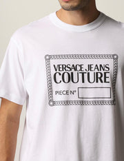 T-SHIRT VERSACE JEANS COUTURE ORGANIC COTTON JERSEY WHITE